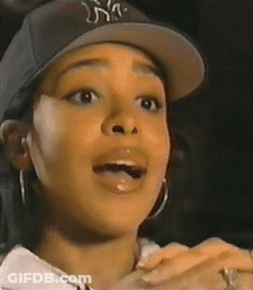 Aaliyah With Head Cap GIF
