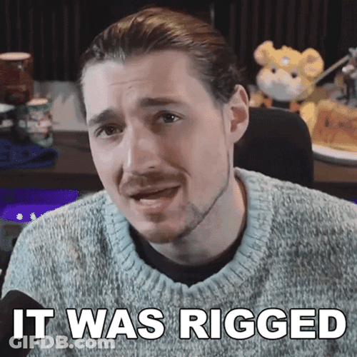 Aaron Brown Says It Was Rigged GIF