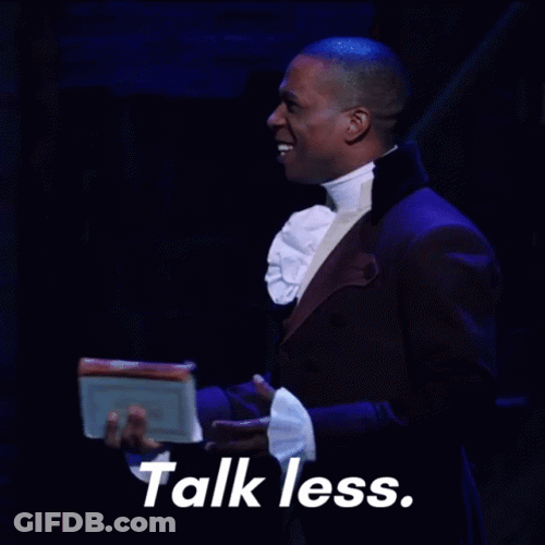Aaron Burr Hamilton Talk Less Smile More GIF