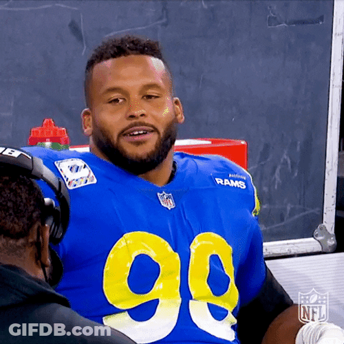 Aaron Donald Winky Face GIF