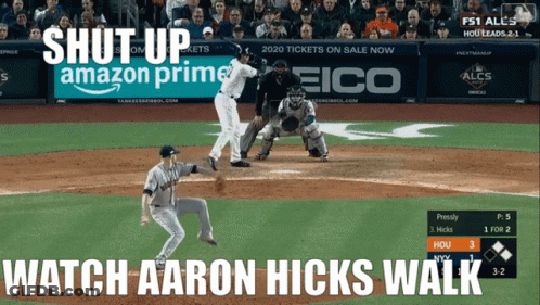 Aaron Hicks Walk On Amazon Prime GIF