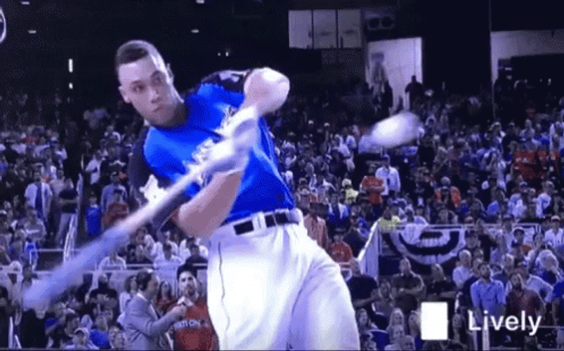 Aaron Judge Swing Slow Motion GIF