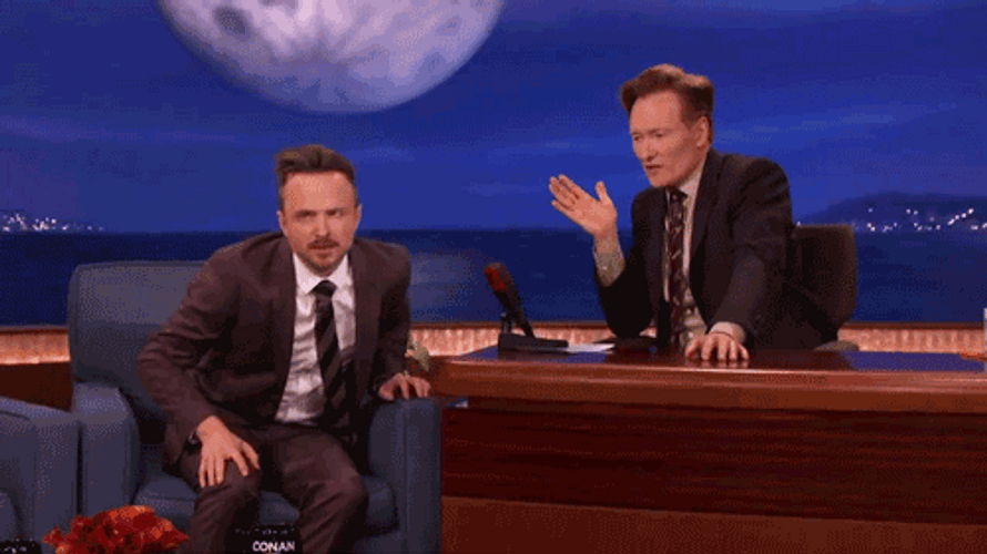 Aaron Paul Raise Hand GIF