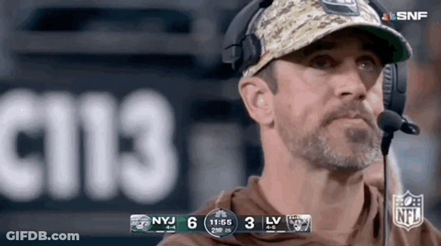 Aaron Rodgers Chewing Bubble Gum GIF