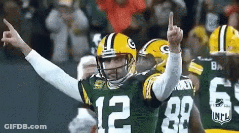 Aaron Rodgers Giving Middle Finger GIF