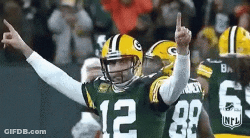 Aaron Rodgers Giving Middle Finger GIF