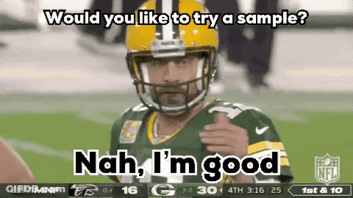 Aaron Rodgers Giving Thumbs Up GIF