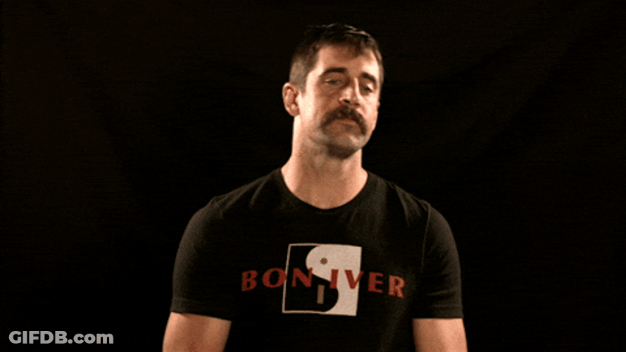 Aaron Rodgers Relax Shoulder Wipe GIF