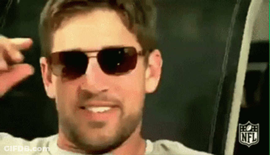 Aaron Rodgers Relax Smile GIF