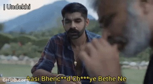 Aasi Bhenchod Chutiye Bethe Ne Applause Entertainment GIF