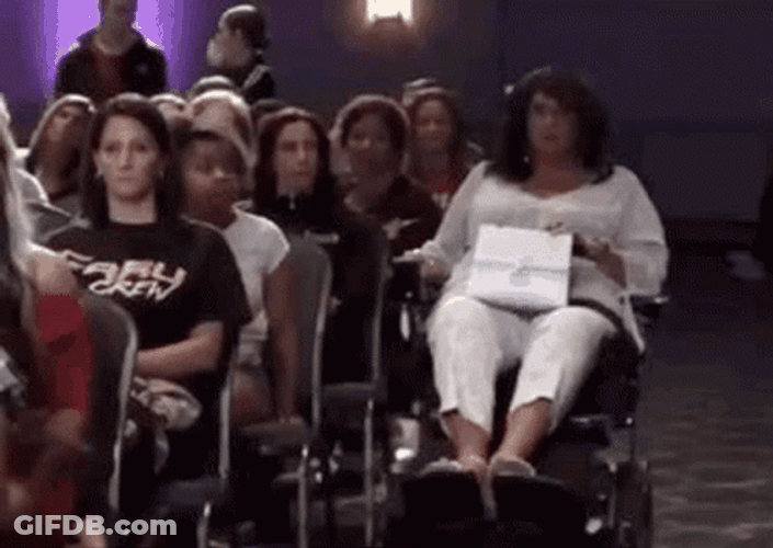 Abby Lee Miller Backing Out GIF