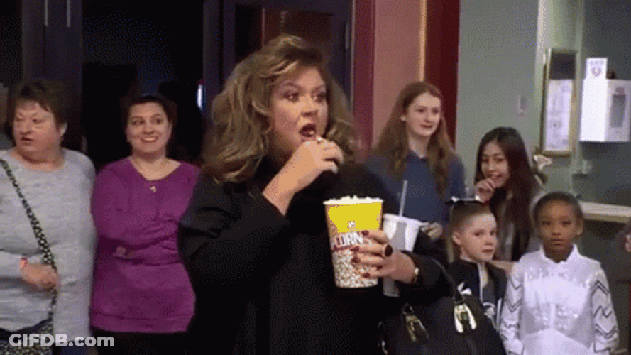 Abby Lee Miller Eats Popcorn GIF