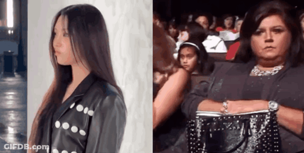 Abby Lee Miller Laughs Covers Mouth GIF