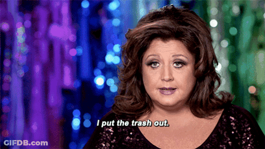Abby Lee Miller Puts The Trash Out GIF