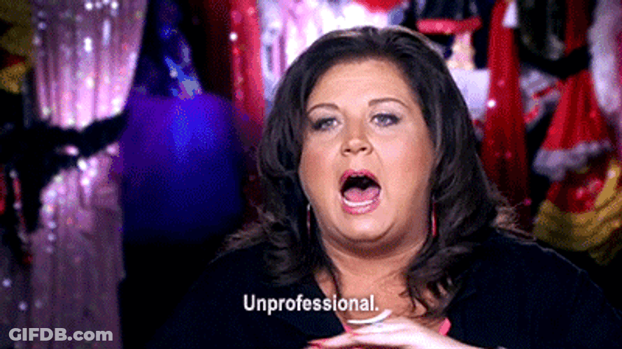 Abby Lee Miller Says Unprofessional GIF