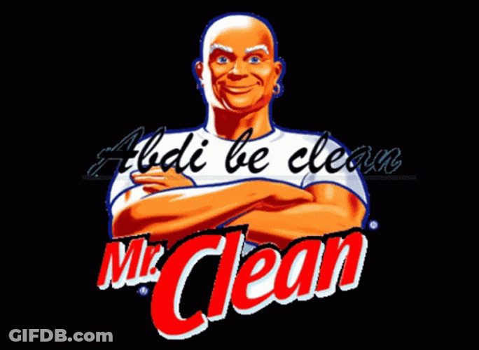 Abdi Be Clean Mr Clean Meme GIF