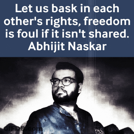Abhijit Naskar Quote Above Man GIF