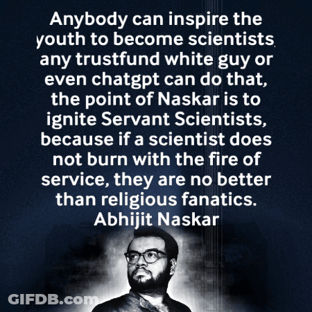 Abhijit Naskar Quote Black Background GIF