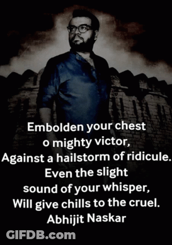 Abhijit Naskar Quote On Black Background GIF