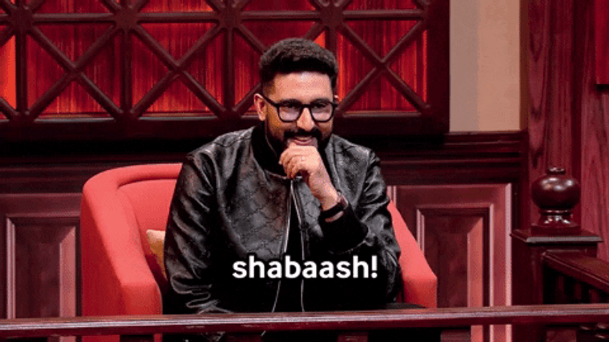 Abhishek Bachchan Shabaash Clapping Meme GIF