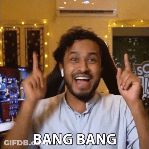Abish Mathew Bang Bang GIF