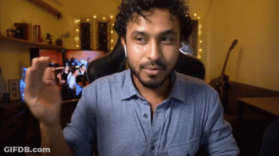 Abish Mathew Flying Above Hand Gesture GIF