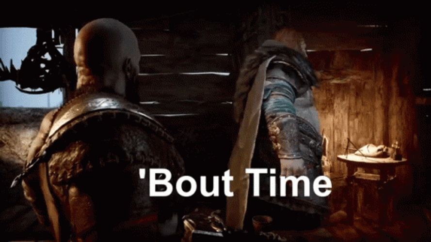 About Time To Defeat Kratos GIF