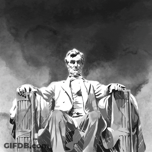 Abraham Lincoln Statue Presidents Day GIF