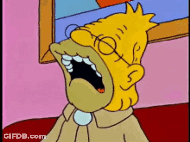 Abraham The Simpsons Snoring GIF