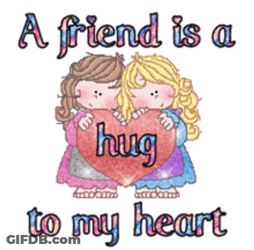 Abrazos Friendship Hug And Heart GIF