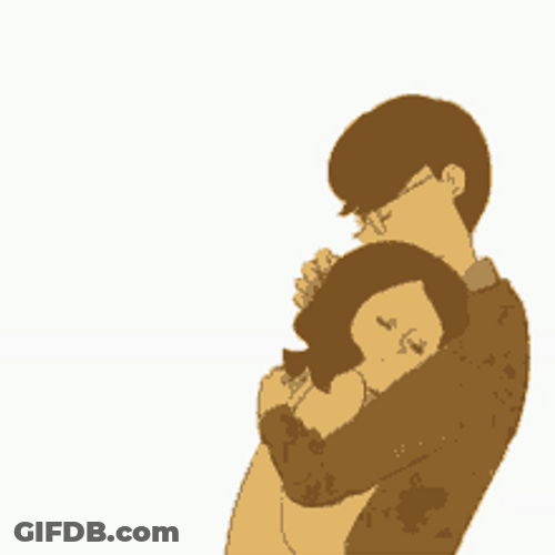 Abrazos Guy Caressing Girl GIF