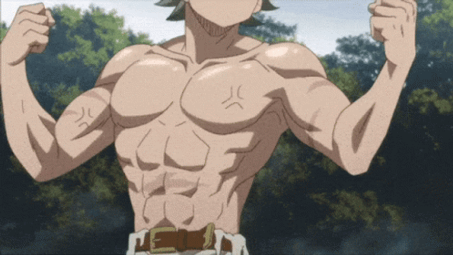 Abs Black Clover Asta Anime GIF