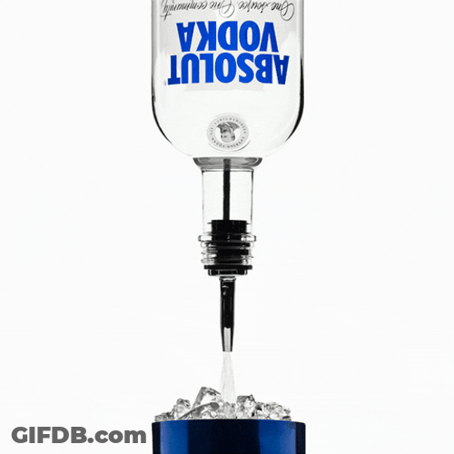 Absolut Two Shots Of Vodka GIF