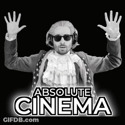 Absolute Cinema Man In A Wig GIF
