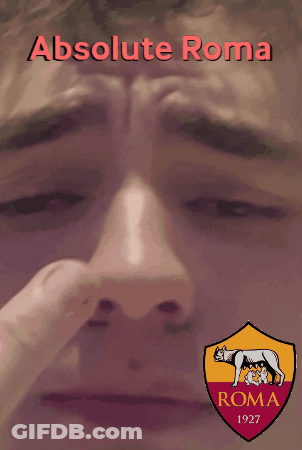 Absolute Roma Poster Man Covering Nose GIF
