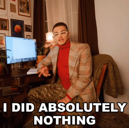 Absolutely Nothing Damon Dominique GIF