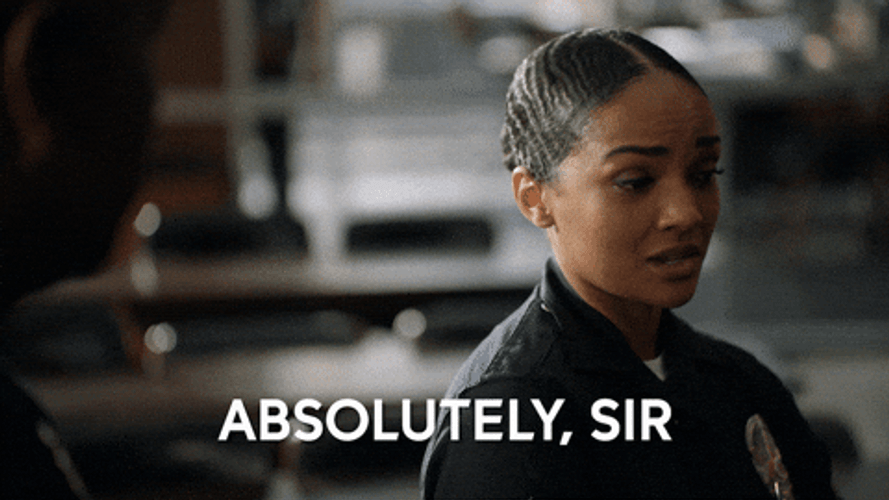 Absolutely Sir Mekia Cox The Rookie GIF