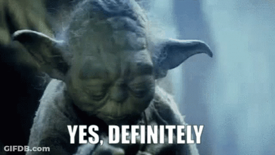 Absolutely Yoda Raising Face GIF