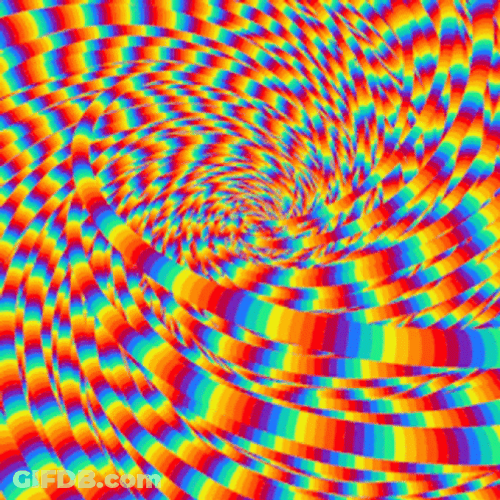 Abstract Circle Mosaic Art Optical Illusions GIF