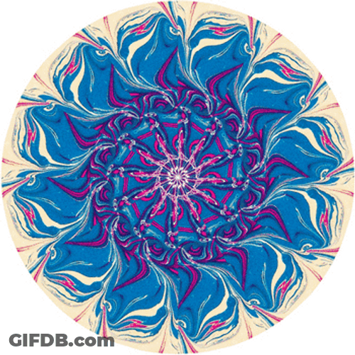 Abstract Geometric Spinning Wheel GIF
