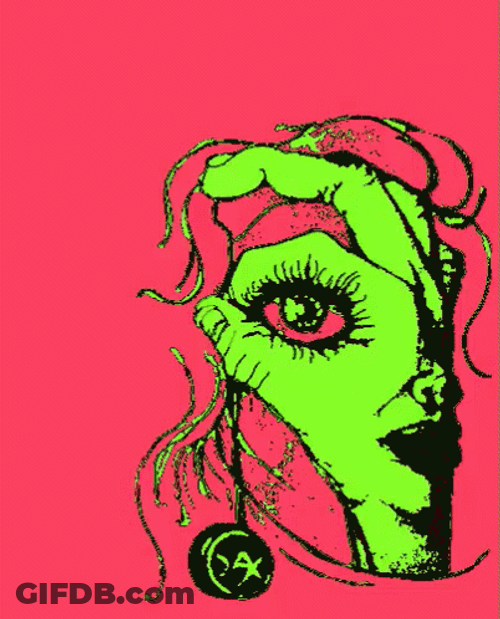 Abstract Hand Playing Yoyo Artistic Design GIF