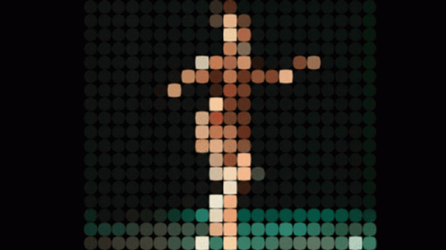 Abstract Pixel Belly Dance GIF