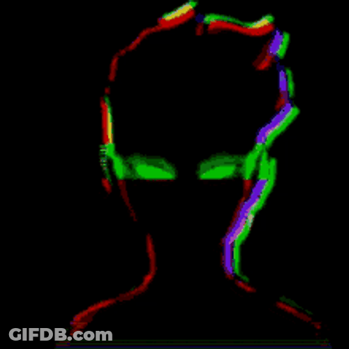Abstract Static Shadow Neon GIF