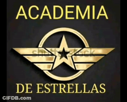 Academia De Estrellas Logo With Star GIF