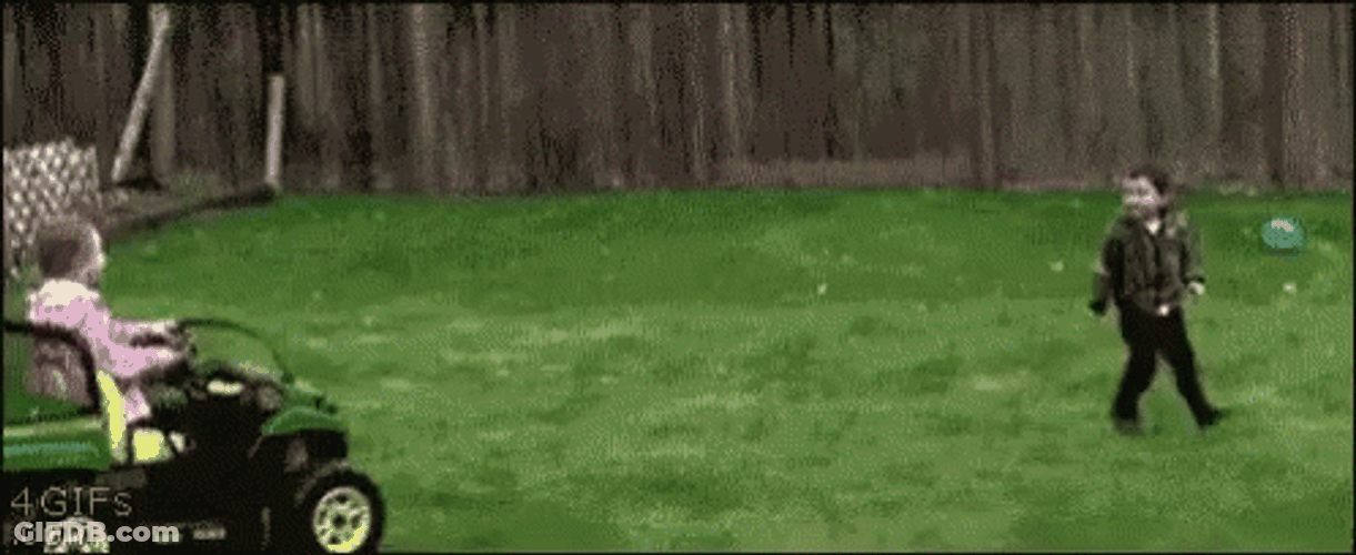 Accidentally Crashed Kids Falling GIF