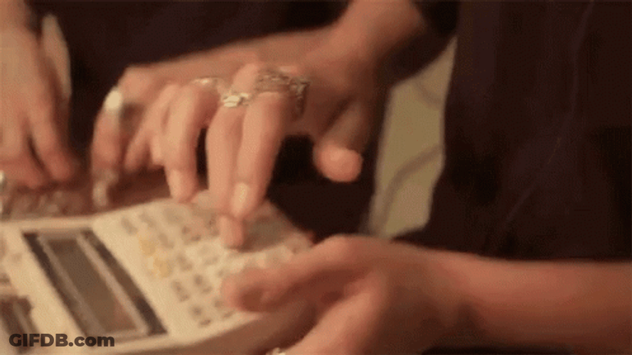 Accountant Receipt Bill Calculation GIF