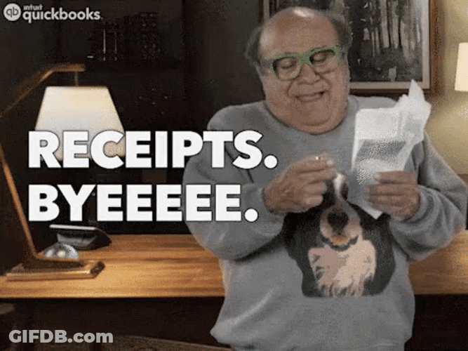 Accountant Receipts Byeeee GIF