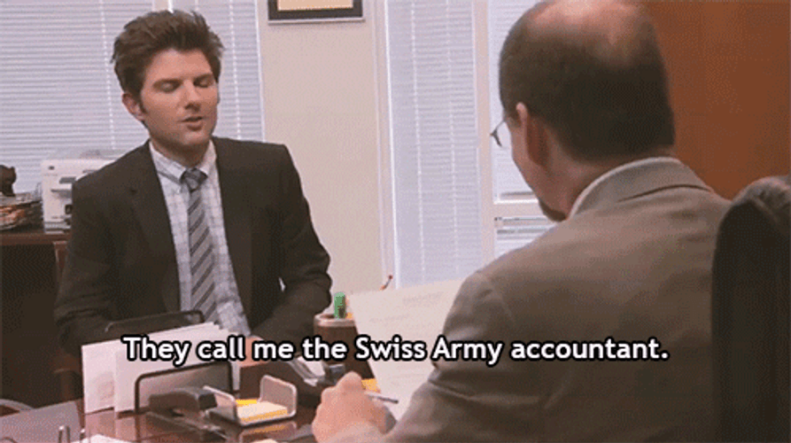 Accounting Joke Ben Wyatt GIF