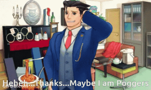 Ace Attorney Phoenix Wright GIF