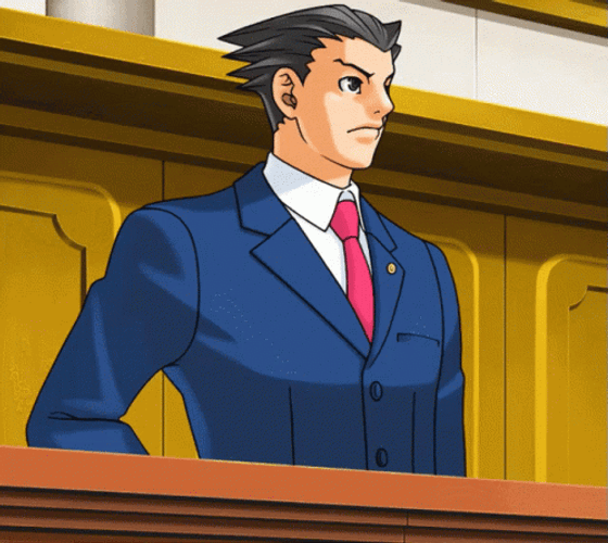 Ace Attorney Phoenix Wright Needs Court Record GIF